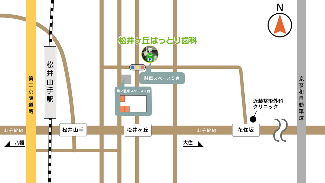 地図：お車でお越しの方
